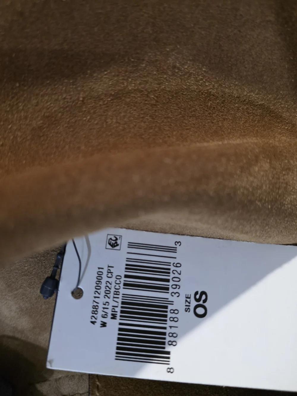 NWT Ralph Lauren Polo Large ID Brown Suede Shoulder Bag with Gold Accent